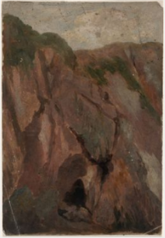 Rocky Cliffs at Howth, County Dublin by William Howis senior