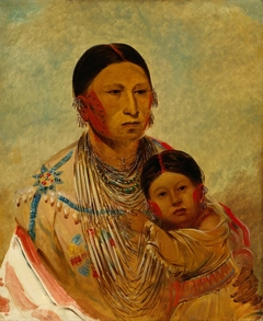 Ru-ton-ye-wee-ma, Strutting Pigeon, Wife of White Cloud by George Catlin