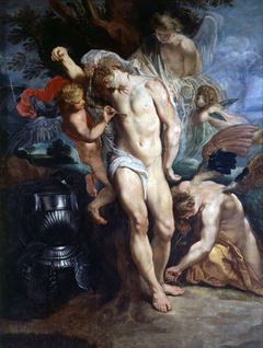 Saint Sebastian Healed by Angels by Peter Paul Rubens