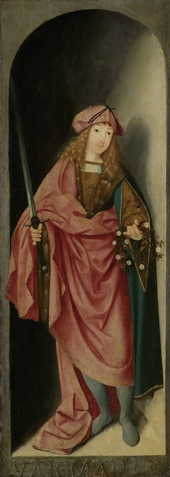 Saint Valerian, left wing of a triptych by Unknown Artist