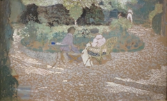 Scène dans un jardin by Édouard Vuillard