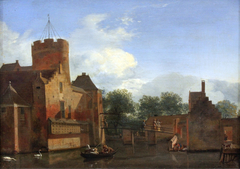 Schloss Loenersloot in Holland by Jan van der Heyden