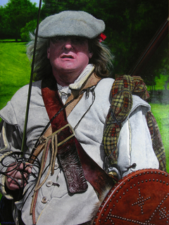 Scottish Soldier of the Sealed Knot at the Ruthin Seige Re-enactment. by Harry Robertson