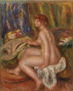 Seated Female Nude, Profile View (Femme nue assise, vue de profil) by Auguste Renoir