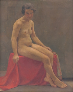 Seated Nude by Ladislav Treskoň