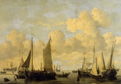 Shipping in a Calm by studio of Willem van der Velde the younger