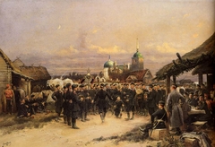 Singer of the 4th Rifle Battalion at Tsarskoe Selo by Édouard Detaille