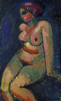 Sitzender weiblicher Akt by Alexej von Jawlensky