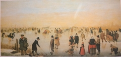 Skating on the Ice (allegedly near Kampen) by Hendrick Avercamp