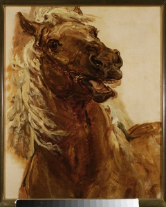 Sketch of horse’s head for the painting “Zamoyski at Byczyna” by Jan Matejko