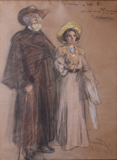 Soffi and Holger Drachmann by Peder Severin Krøyer