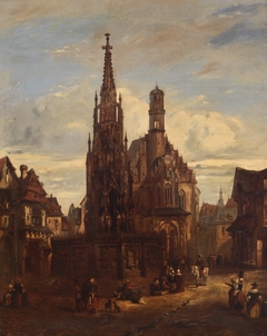 Square in the city of Nuremberg by A Zarra