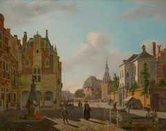 Stadsgezicht by Bartholomeus van Hove