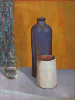 Still-life with blue bottle by Roger Fry