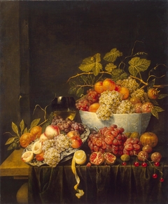 Still Life with Grapes by Adriaen van Utrecht