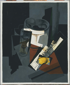 Still Life with Newspaper by Juan Gris