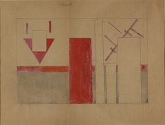 Study for interior Suprematist decoration by Unknown Artist