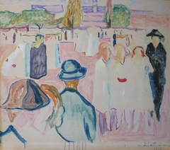 Summer on Karl Johan by Edvard Munch