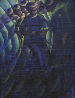 Synthèse plastique des mouvements d'une femme by Luigi Russolo