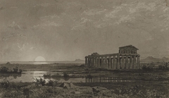 Temple of Ceres at Paestum (the Temple of Athena) by William Stanley Haseltine