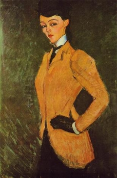 The Amazon (Woman in Yellow Jacket) by Amedeo Modigliani