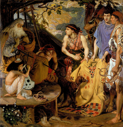 The Coat of Many Colours by Ford Madox Brown