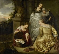 The Daughters of Cecrops, King of Attica, Find Erichthonius by Hendrick Heerschop