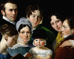 The Dubufe Family in 1820. by Claude-Marie Dubufe