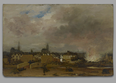 The Explosion of the Powder Magazine in Delft, 1654 by Egbert van der Poel