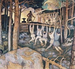 The forging of Sampo by Väinö Blomstedt