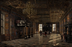 The Great Hall at Frederiksborg Castle during the Reign of Christian IV by Heinrich Hansen