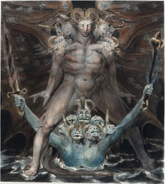 The Great Red Dragon and the Beast from the Sea by William Blake