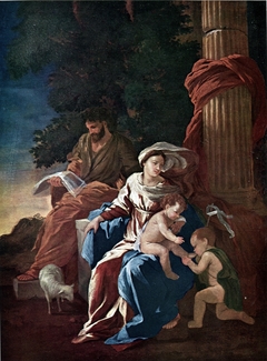 the Holy Family with St. John by Nicolas Poussin