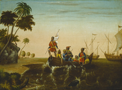 The Landing of Columbus by Edward Hicks