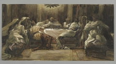 The Last Supper: Judas Dipping his Hand in the Dish by James Tissot