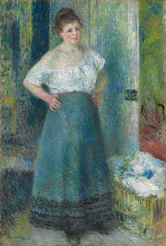 The Laundress by Auguste Renoir