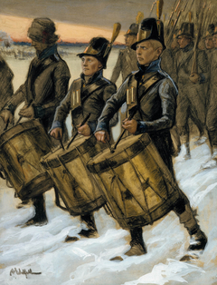 The March of the Björneborg Regiment by Albert Edelfelt