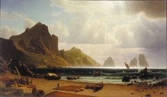 The Marina Piccola, Capri by Albert Bierstadt