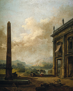 The Obelisk by Hubert Robert