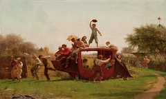 The Old Stagecoach by Eastman Johnson