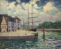 The Port of Saint-Goustan at Auray by Maxime Maufra