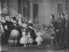 The Reception of Louis-Philippe, King of the French,at Windsor Castle, 8 October 1844. by Franz Xaver Winterhalter