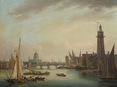 The Thames with St Paul’s Cathedral, London by John Thomas Serres