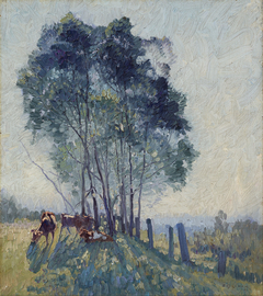 The Wattles by Elioth Gruner