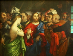 The Woman Taken in Adultery by Lorenzo Lotto