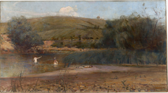 The Yarra, Heidelberg by Charles Conder