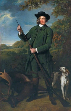 Thomas Nuthall with a Dog and Gun by Nathaniel Dance-Holland