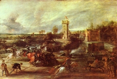 Tournament near the Moats of the Château de Steen by Peter Paul Rubens