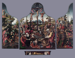 Triptych with the Crucifixion by Cornelis Engebrechtsz