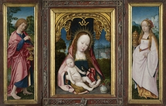 Triptych with Virgin and Child, Saint John the Evangelist (left wing) and Mary Magdalene (right wing) by Jan Provoost